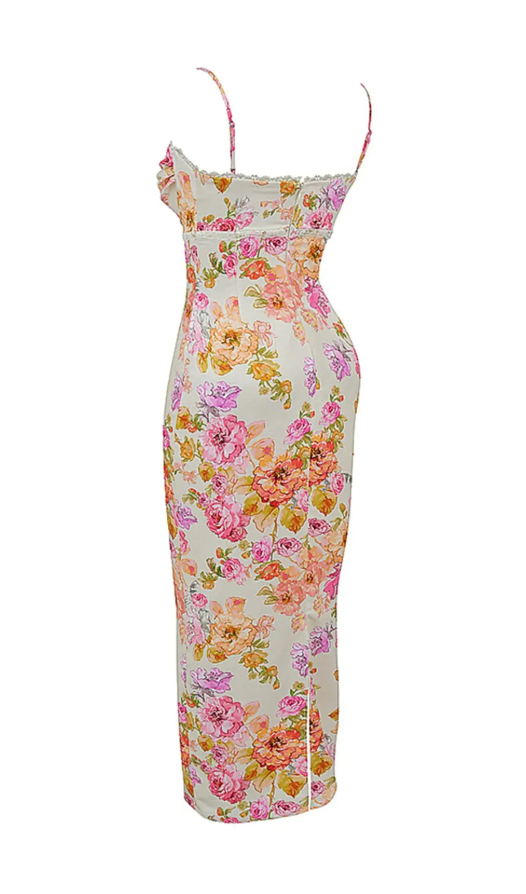 5a47141decb2256827adfb473fb55eb4.jpeg Fashionslee Women Ivory Floral Maxi Dress