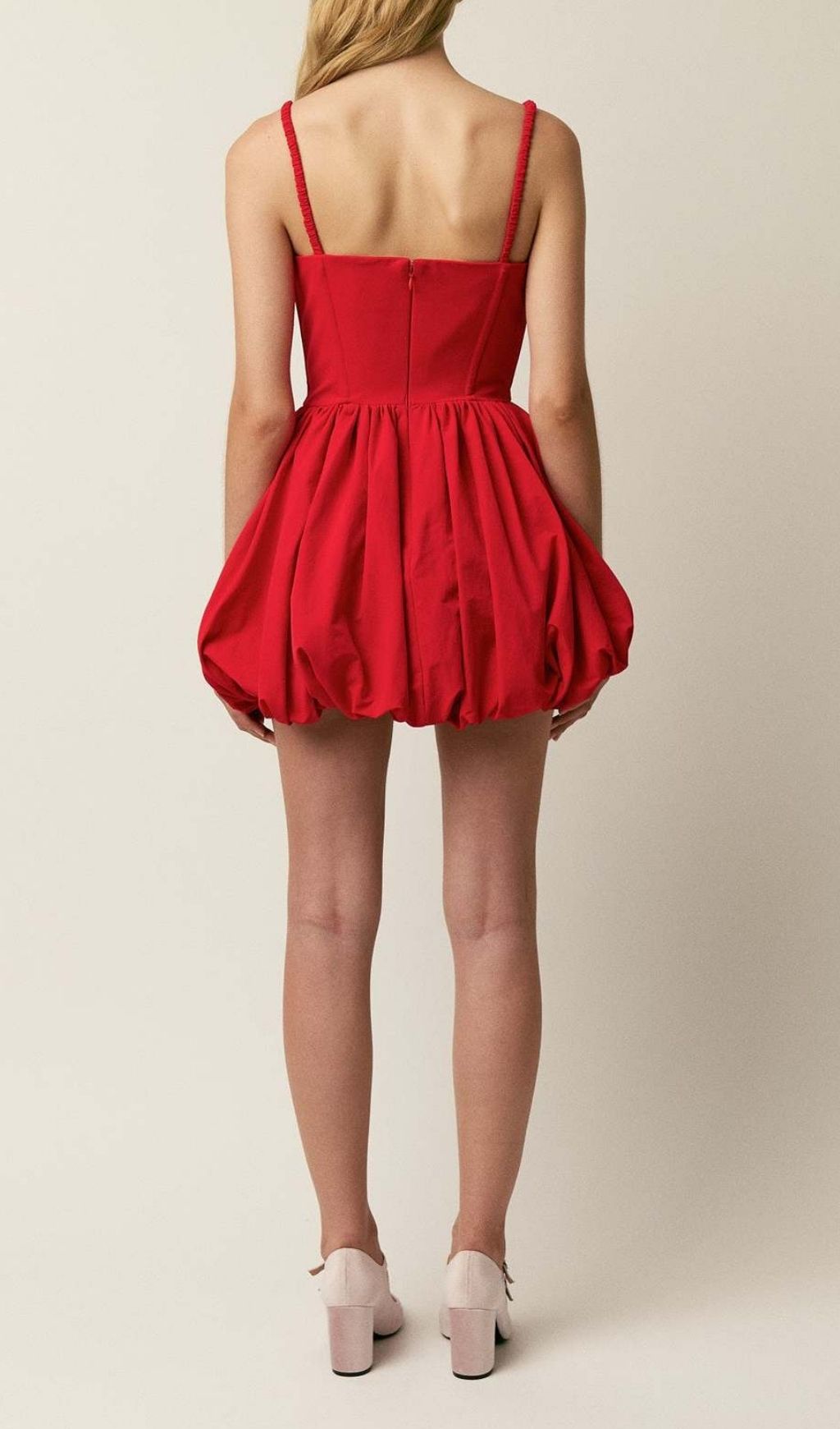 Fashionslee Women Keana Red Strappy Flower Mini Dress