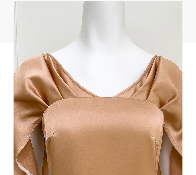 5a70b30acde6f90fd1e3befc8dce7c09.jpg Fashionslee Women Bethan V-Neck Long Sleeve Midi Dress