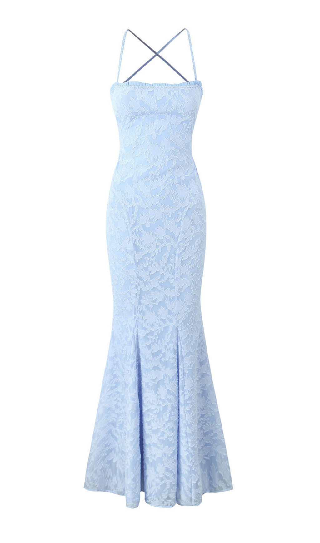 5abff6dab12b5eeba15c54730f8c8a2c.jpg Fashionslee Women Cili Blue Lace-Up Fishtail Maxi Dress
