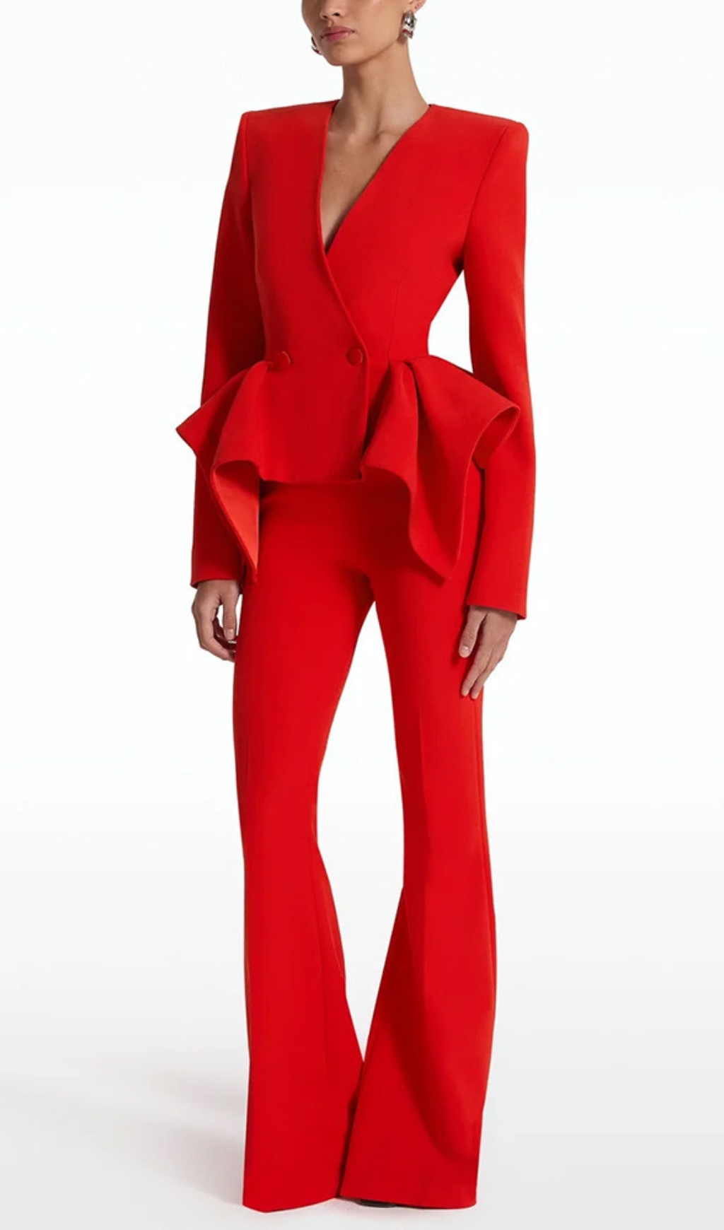 5ac7aed625845e576301bab4135f2b2d.jpg Fashionslee Women Dagna Red Jacket & Pants Set