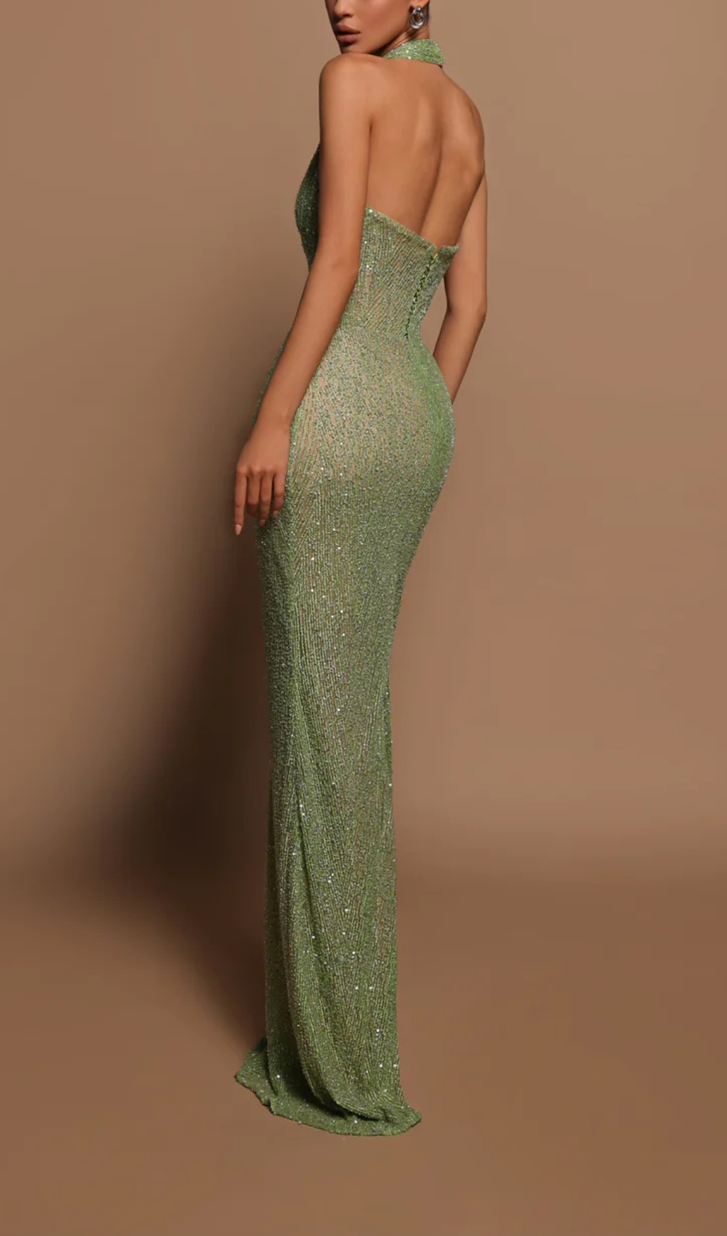 Fashionslee Women Abbatha Corset Sequin Gown