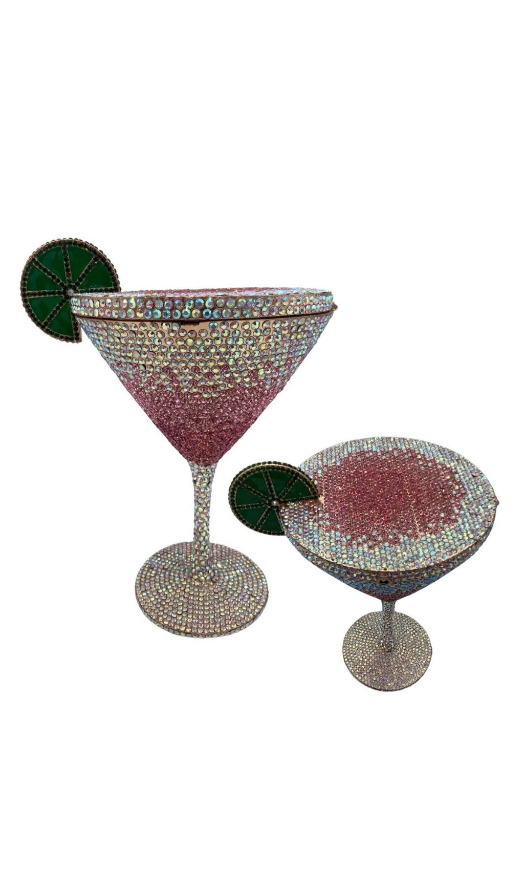 5b3f83b5c61f6a31633ec60c317cee26.jpg Fashionslee Women Garin Pink Rhinestone Goblet Bag