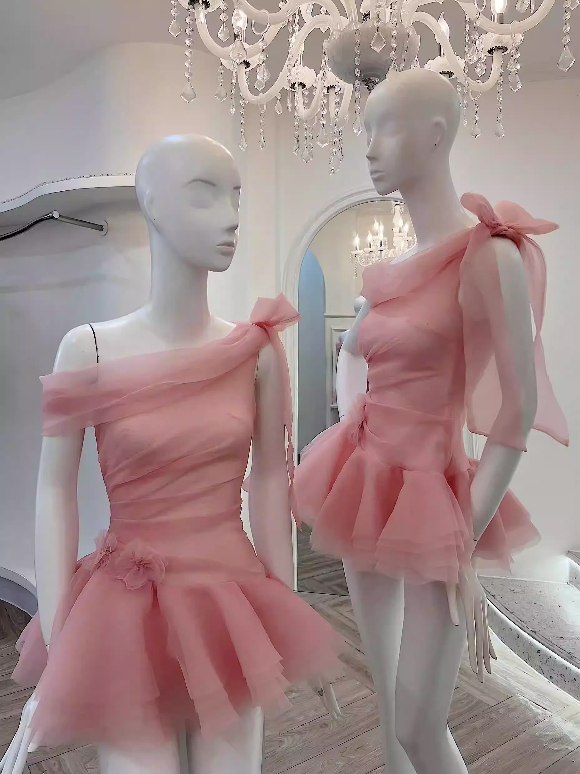 5b431b489cbb99ccf732e4bd821bebeb.webp Fashionslee Women Kamella Pink Bow Mini Dress
