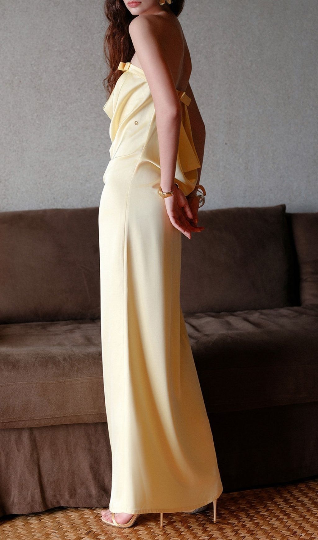 TRENDING YELLOW STRAPLESS AESTHETIC MAXI - OWNCI TRENDING YELLOW STRAPLESS AESTHETIC MAXI - OWNCI