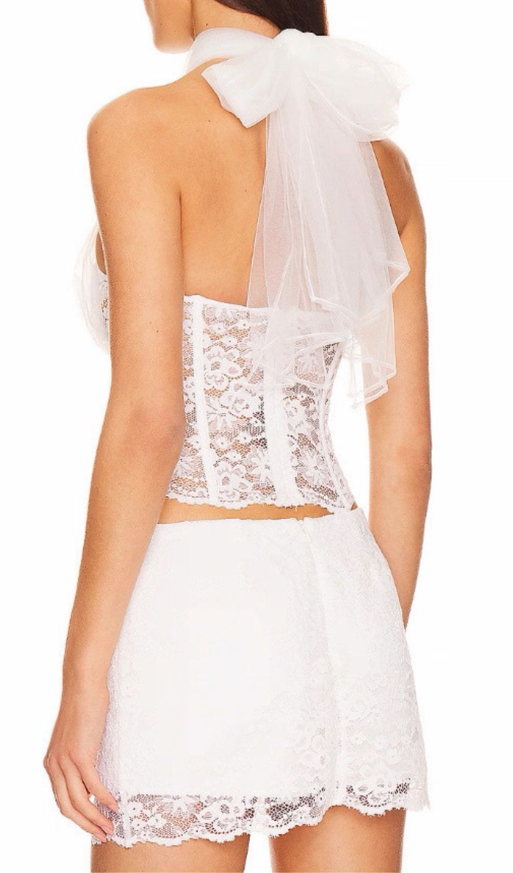 5c3f2519df74de69696edd3b6bd3d2d8.jpg Fashionslee Women Katalin White Lace Two-Piece Set