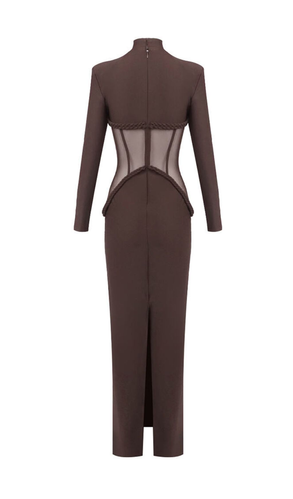 5ca2293a6e1c4687a5364925889861bd.jpg Fashionslee Women Gravity Coffee Corset Long Sleeve Maxi Dress