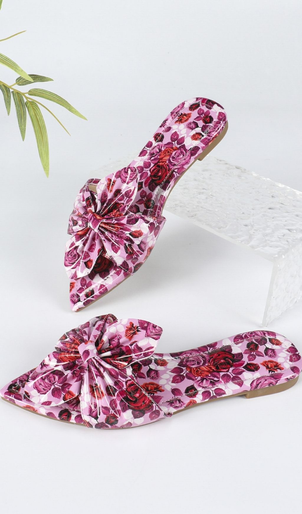 VINTAGE TRENDY RED BOW FLORAL SANDALS - OWNCI VINTAGE TRENDY RED BOW FLORAL SANDALS - OWNCI