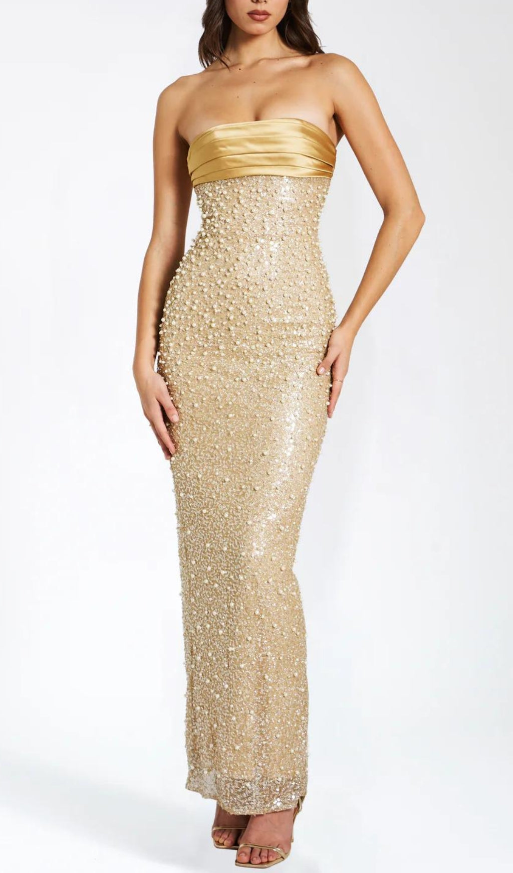 5cd4614995eeeb7603e999cf944f1c35.jpeg Fashionslee Women Alazne Sequin Pearl Maxi Dress