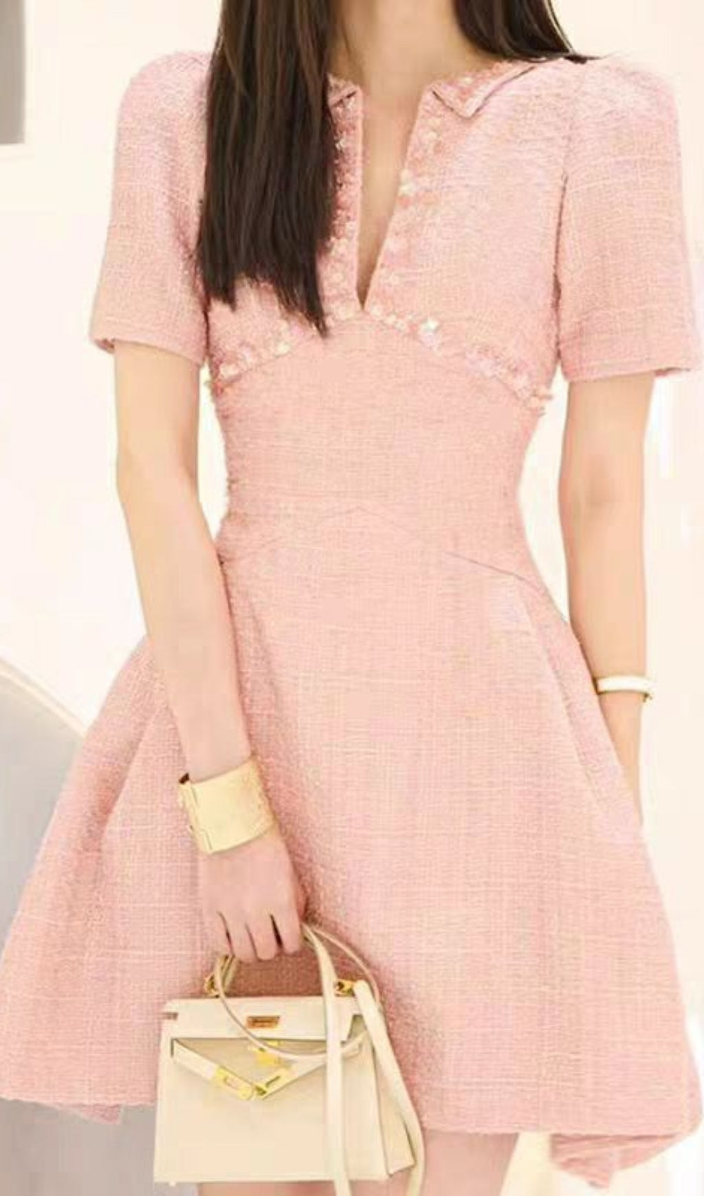 5ce1cb9908e3811f04b2484f66db97ea.jpeg Fashionslee Women A-Line Beaded Sequine Mini Dress In Pink
