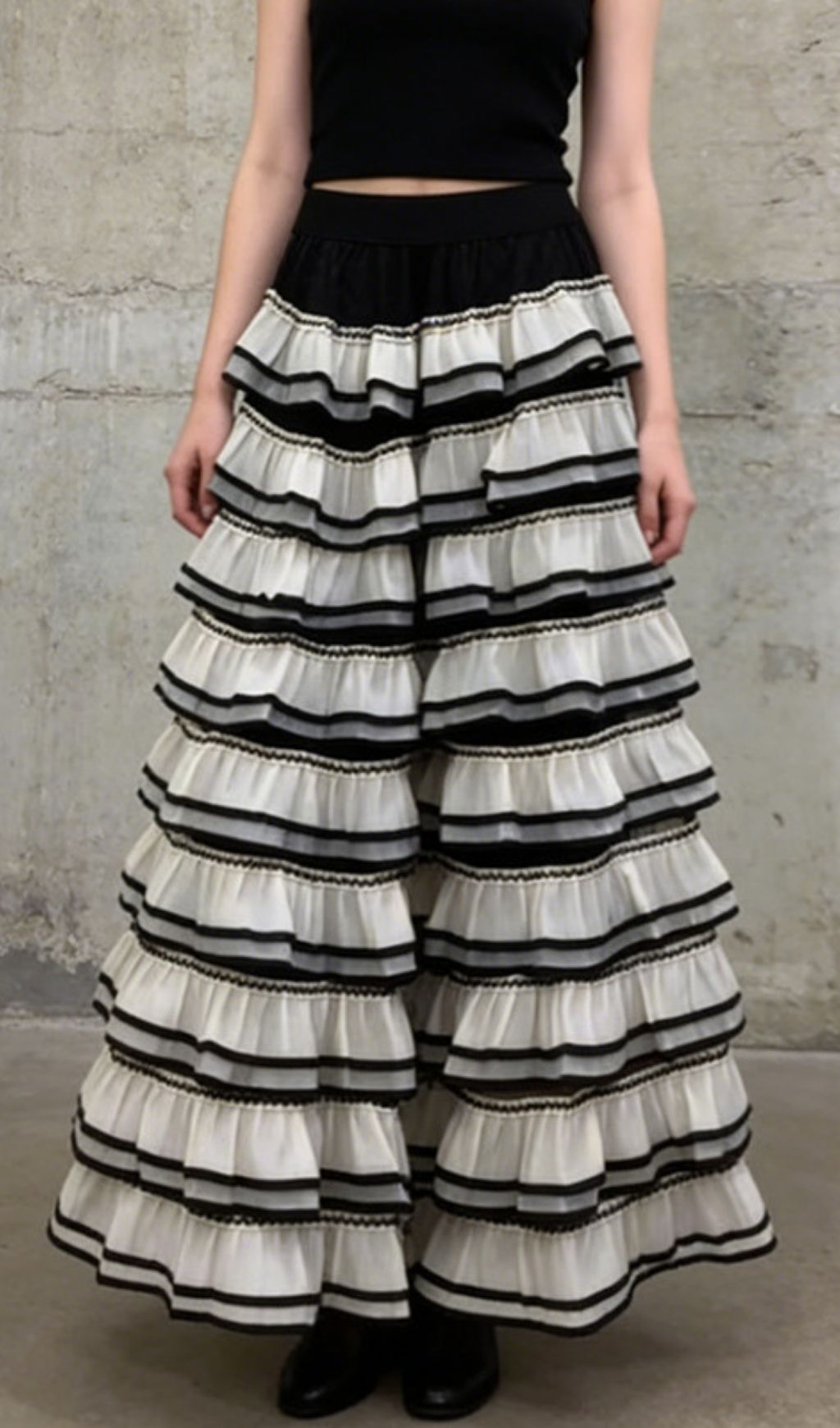 5d20685e6fbf0b88e769ef22b25d2886.jpg Fashionslee Women Kayaliya Layered Midi Skirt