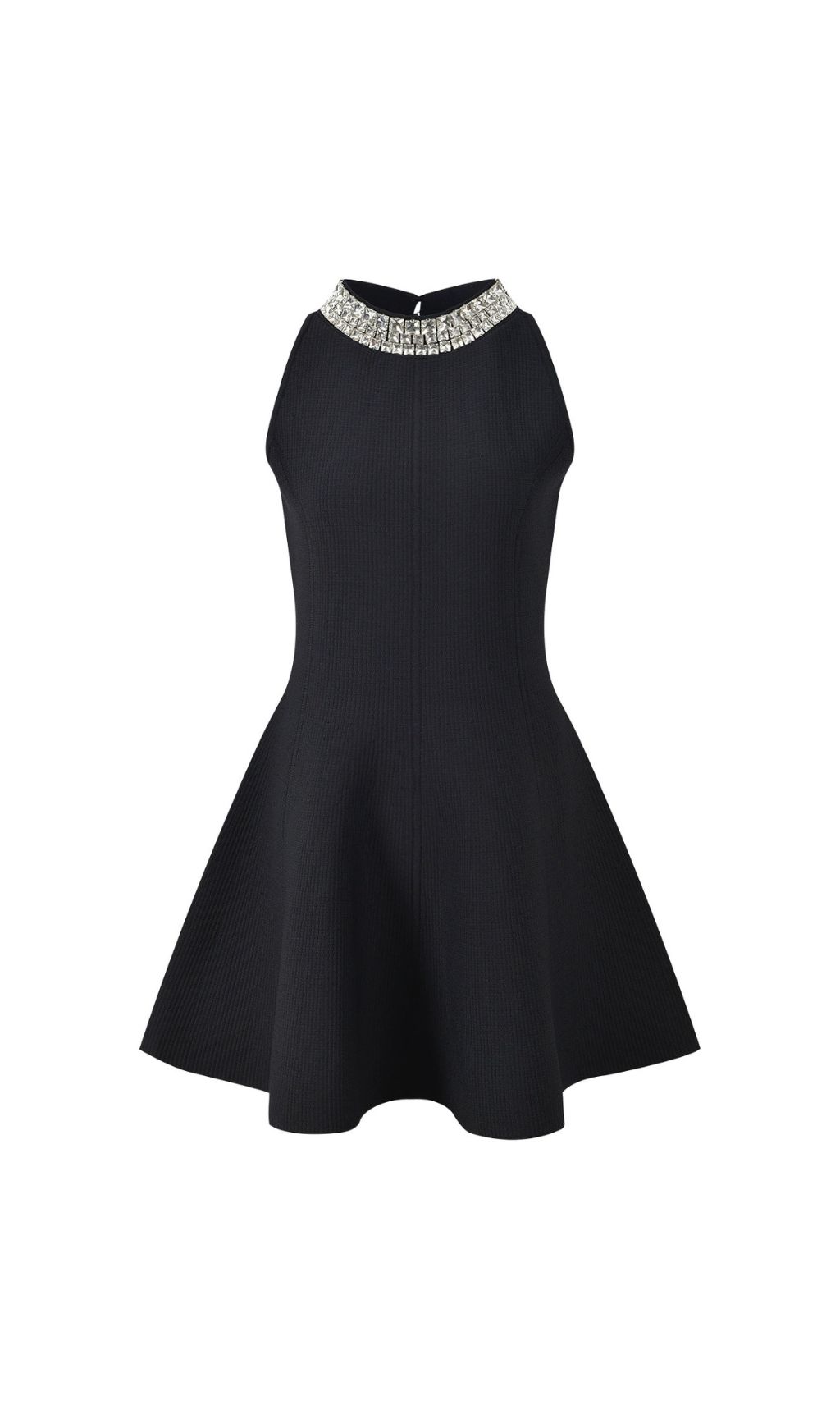 5d50fcf4b70692f4f15e10c713130ca8.jpg Fashionslee Women Rhinestone Collar Short Dress