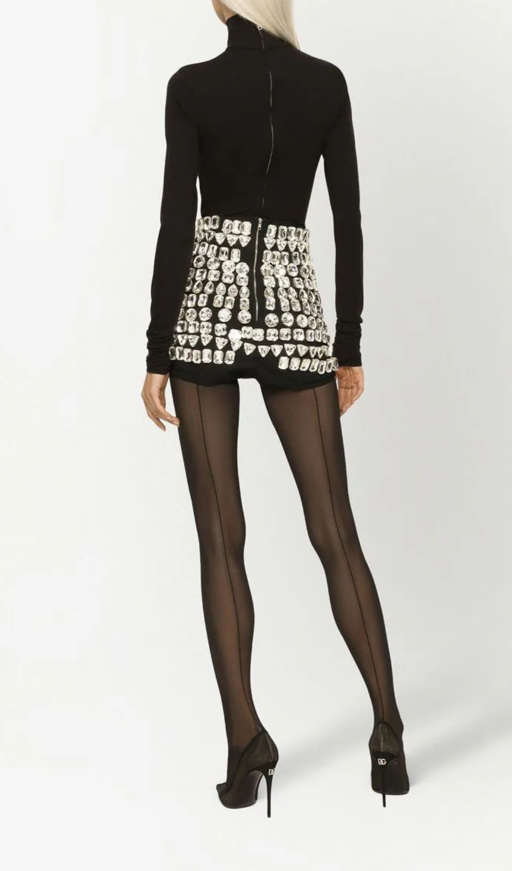 Fashionslee Women Archie High-Waisted Embellished Short