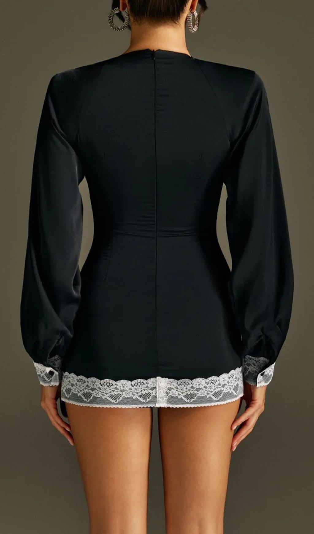 5da18e59d9d714ecd6355fb2319b1191.jpg Fashionslee Women Romaine Long Sleeve Lace Mini Dress