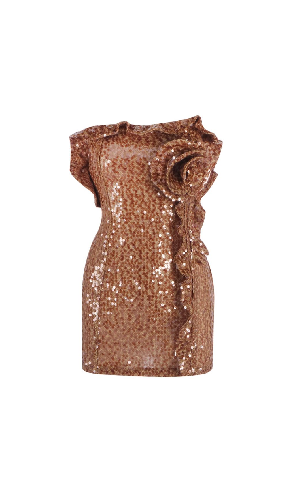 5de1a456e58adc3d09d3d3db0b0032d1.jpg Fashionslee Women Emele Strapless Flower Sequin Mini Dress