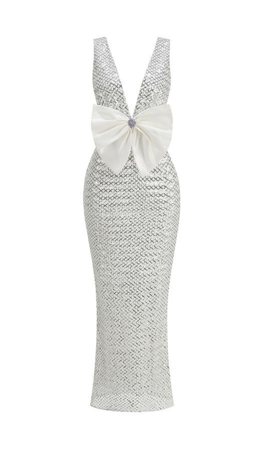 5dec0125f103032bda7ca75cf908f61e.jpg Fashionslee Women Jocelin Bow Sequin Maxi Dress
