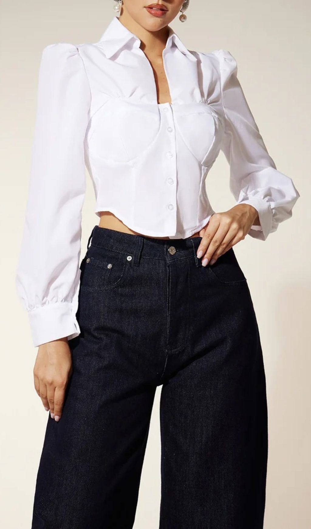 5e0571a9546e6ba93490a26b8333b8e5.jpg Fashionslee Women Ehren Long Sleeve Collar Shirt