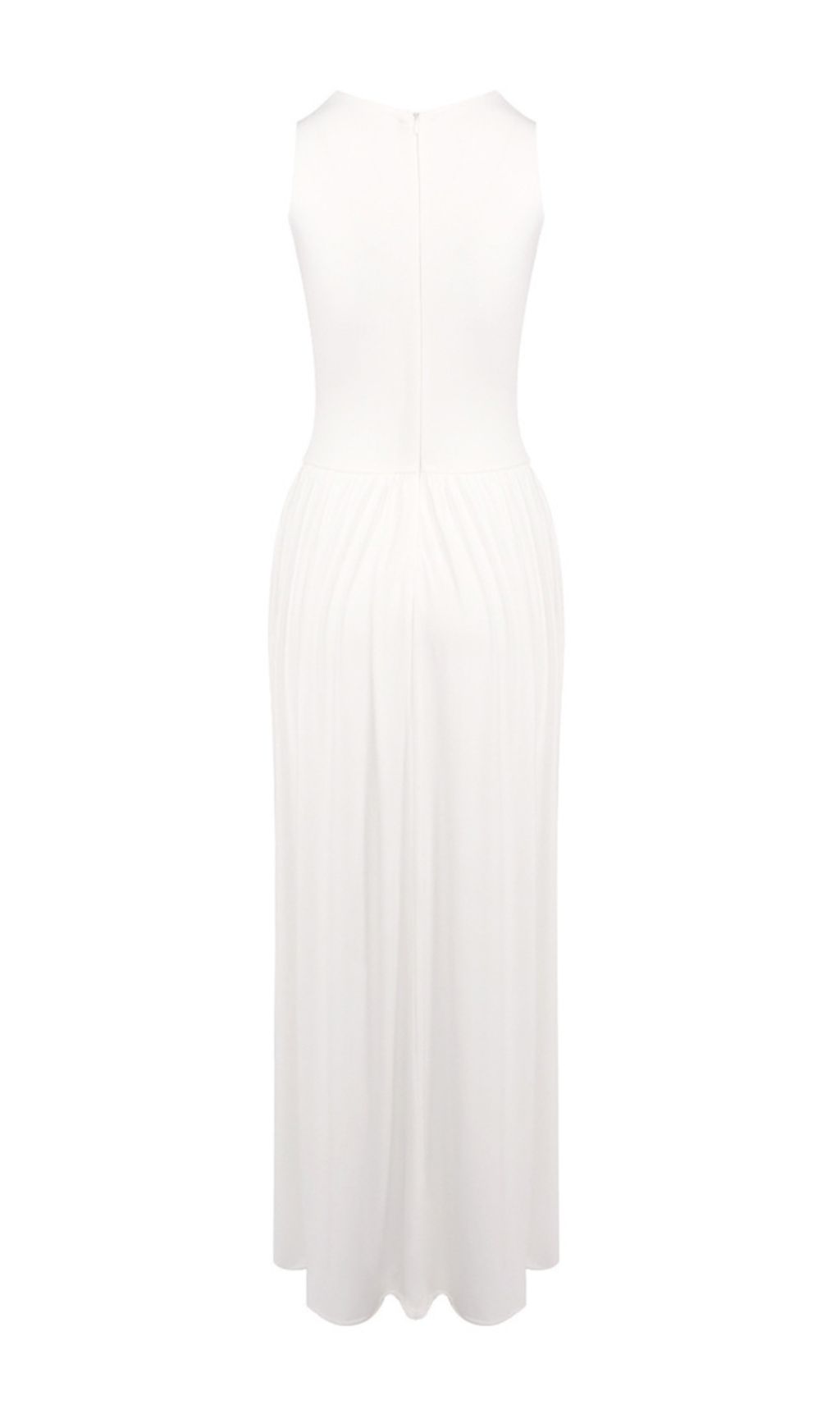 5e8a914cdb1f2d848a1cd110ee193216.jpg Fashionslee Women Hisako Sleeveless Ruched Maxi Dress