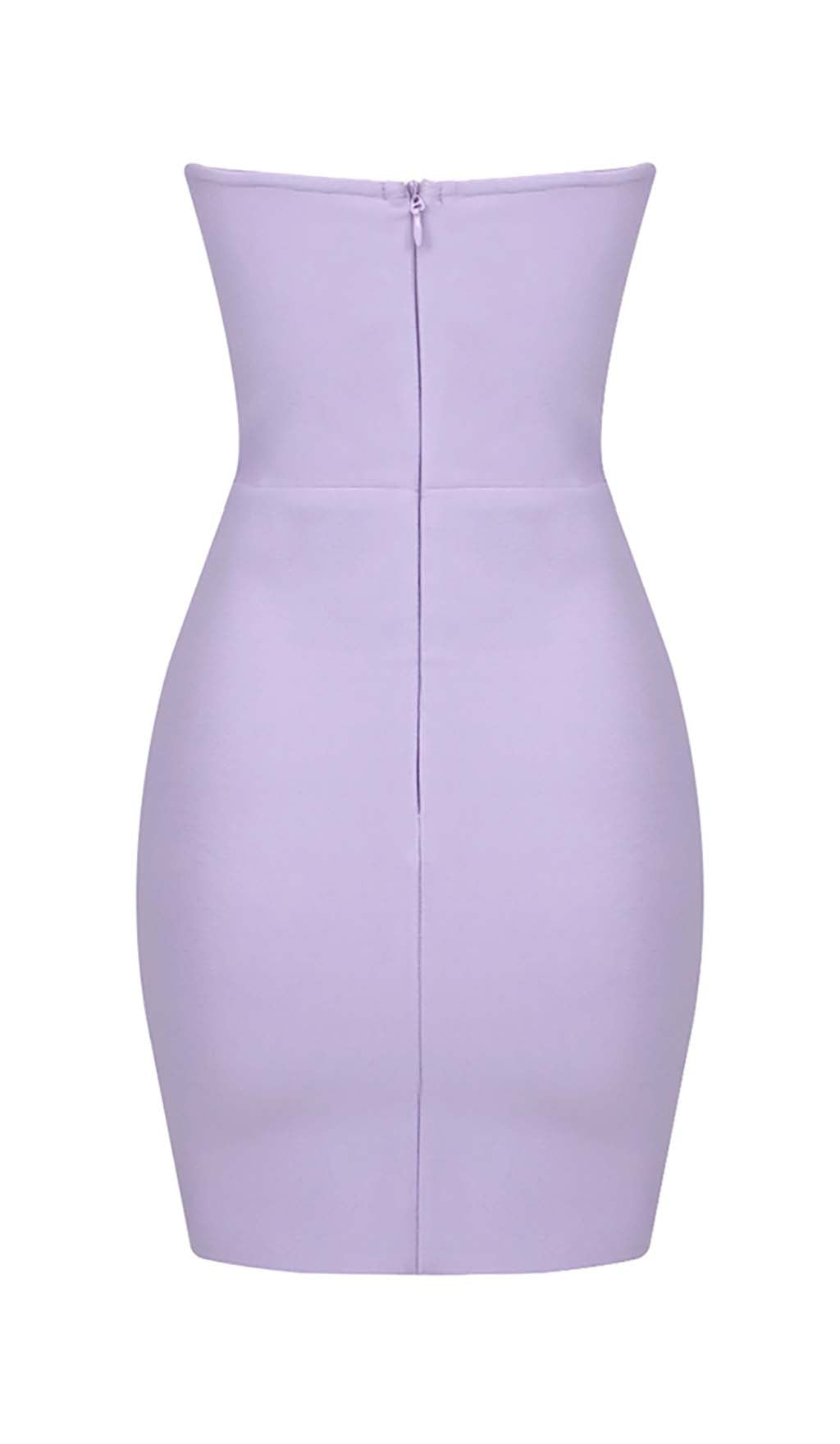 5eb106d33a60271edbf5da938c2e1421.jpeg Fashionslee Women Bandeau Bandage Mini Dress In Lilac