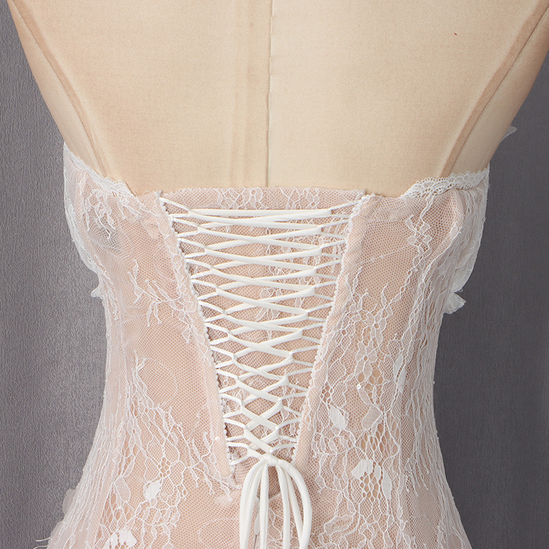 KEILANI WHITE VIRAL STRAPLESS LACE MAXI - OWNCI