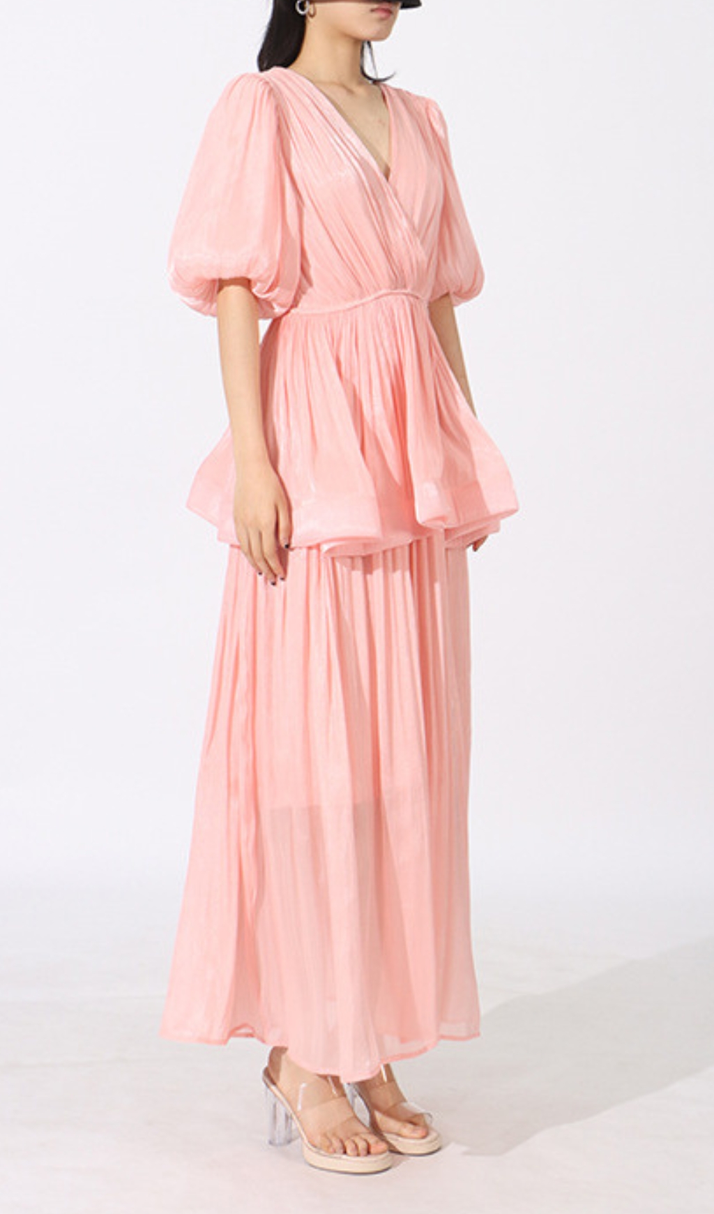 VINTAGE PUFF SLEEVE MAXI DRESS – AESTHETIC - OWNCI