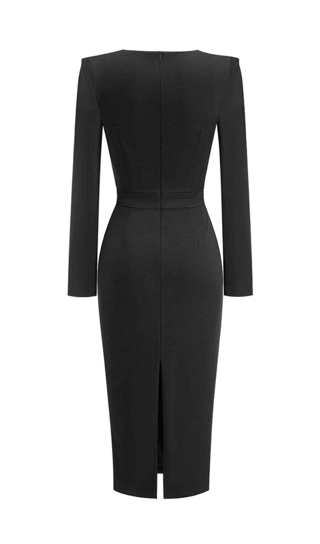 5f768eb2efe063a2a19a4810966954ed.jpeg Fashionslee Women Britta Black Long Sleeve Sequin Midi Dress
