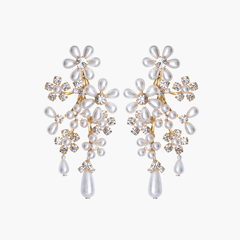 5f8c0740883efcc15ff0ef48817fc5a7.jpg Fashionslee Women Kaitlyn Pearl Flower Earrings