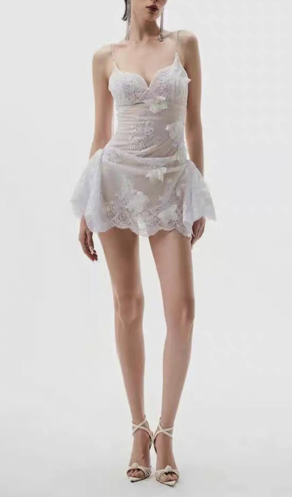 VIRAL WHITE LACE MINI DRESS - OWNCI VIRAL WHITE LACE MINI DRESS - OWNCI