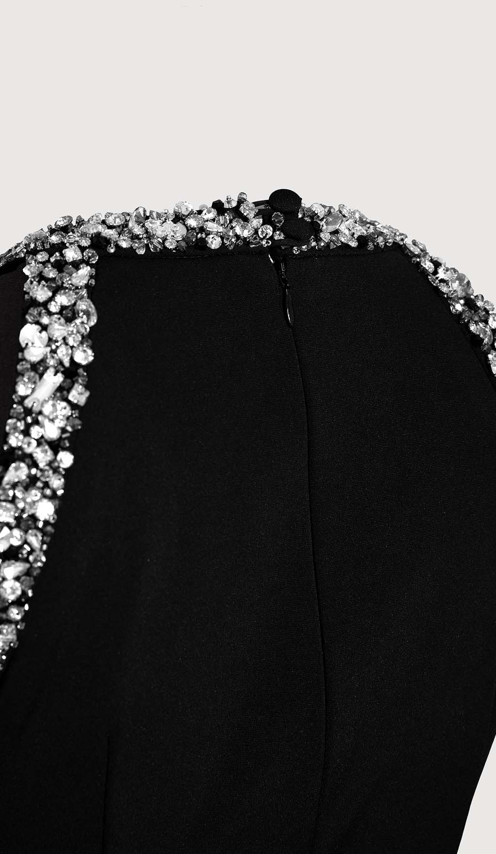 5fd17aad396ea064929f950b4b1a5b5e.jpeg Fashionslee Women Rhinestone Embellished Sundress In Black