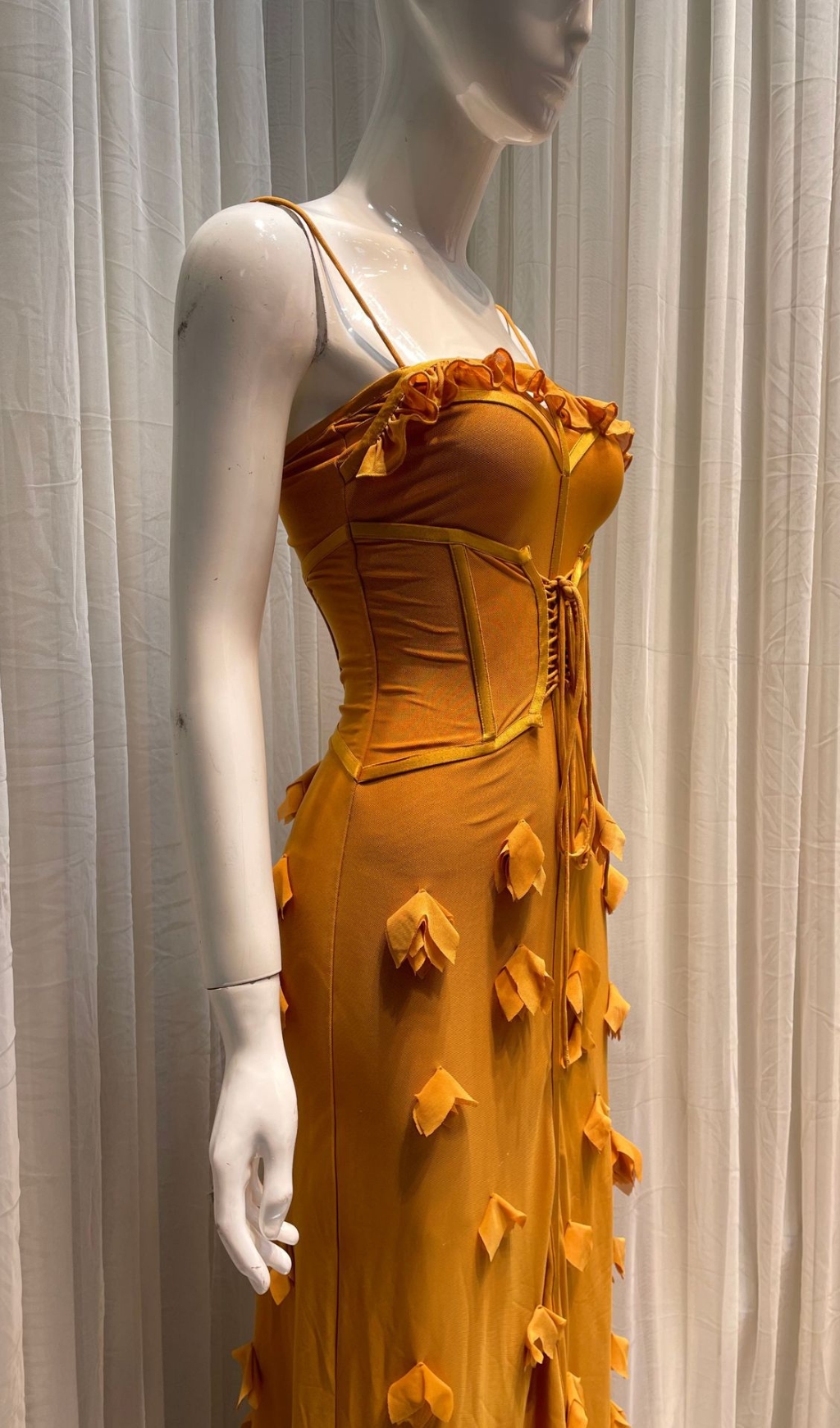 60568b566447b888502c519b86b3be42.jpg Fashionslee Women Carys Strappy Petal Maxi Dress