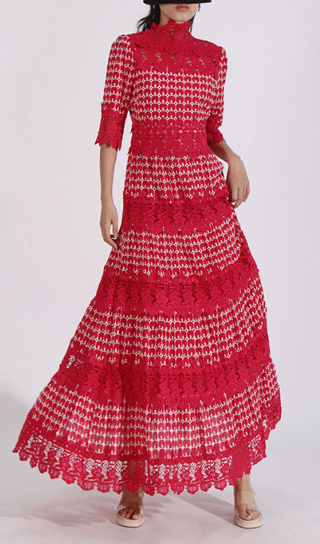 60e8782913c27a4e7b6540c501a4366d.jpg Fashionslee Women Ensley Lace Embroidery Maxi Dress