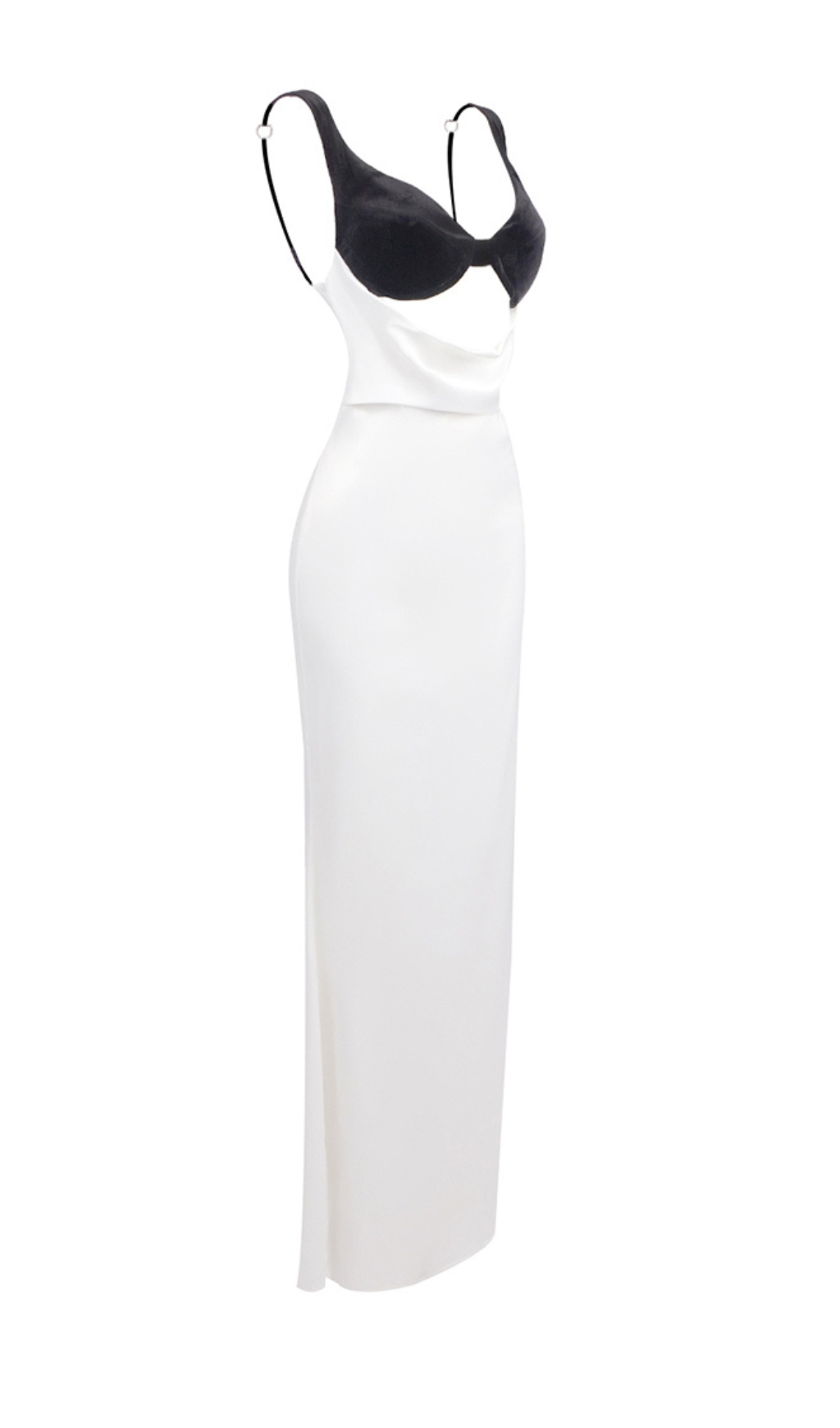 610385c04cfd177ff9ee71f48cbe0e66.jpg Fashionslee Women Caroun White Strappy Bustier Maxi Dress