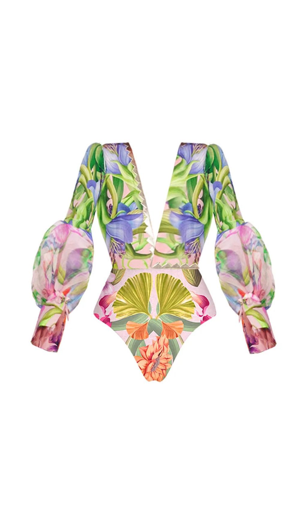 610c0de24bd8a032f51d404dd80a06f1.jpg Fashionslee Women Guusje Flower Printed Two-Piece Swimsuit
