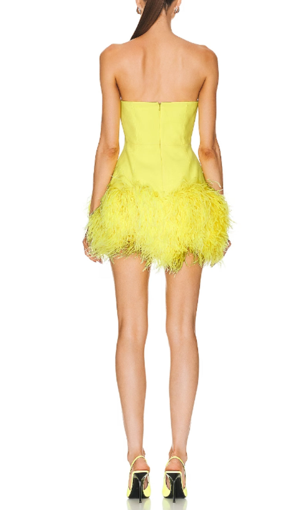 TRENDING NEON FEATHER MINI DRESS - OWNCI TRENDING NEON FEATHER MINI DRESS - OWNCI
