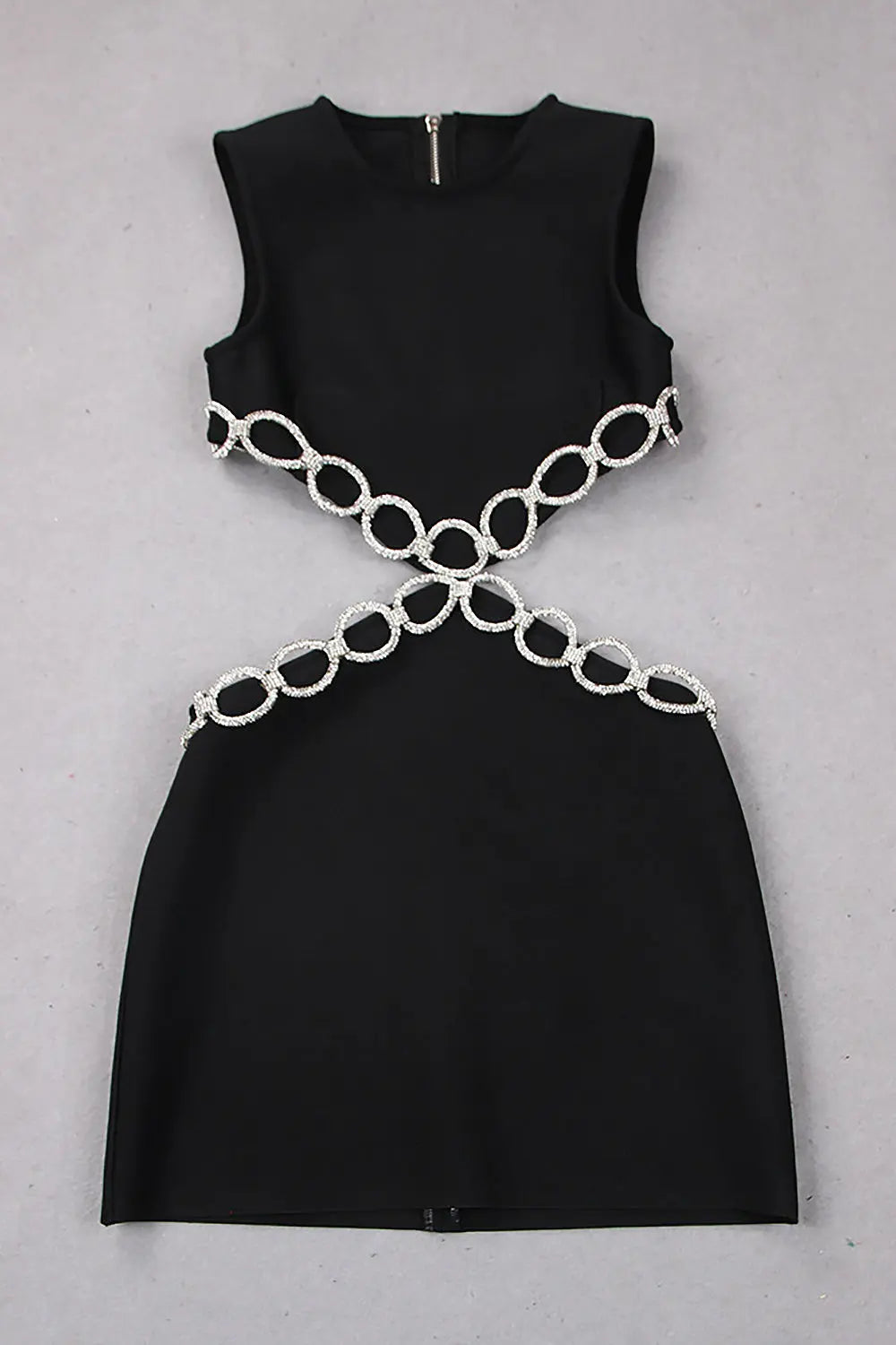 6176f74fdd908dd1a36af52d7995d710.jpeg Fashionslee Women Crystal Embroidered Short Bandage Dress