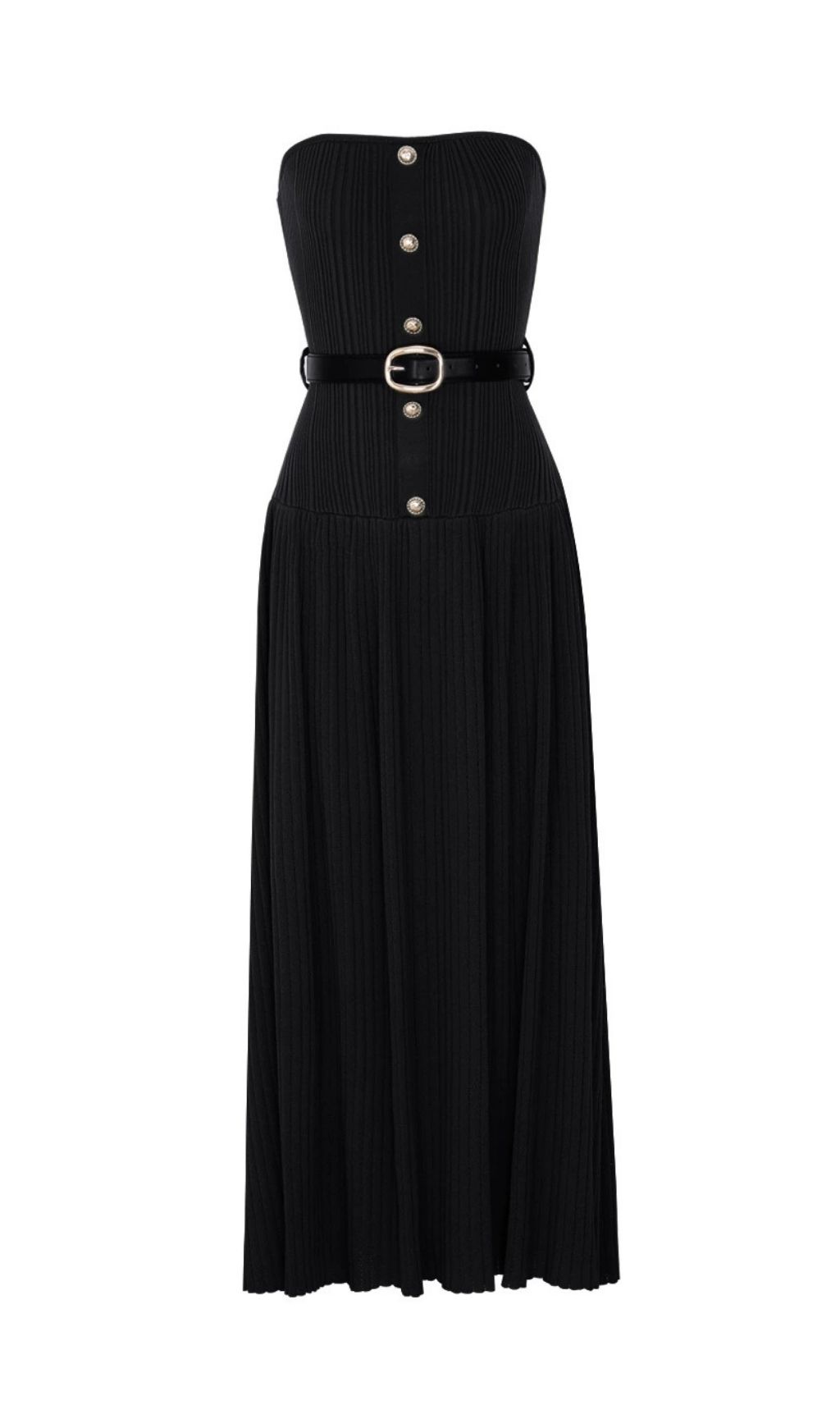 Fashionslee Women Karsen Strapless Knit Maxi Dress