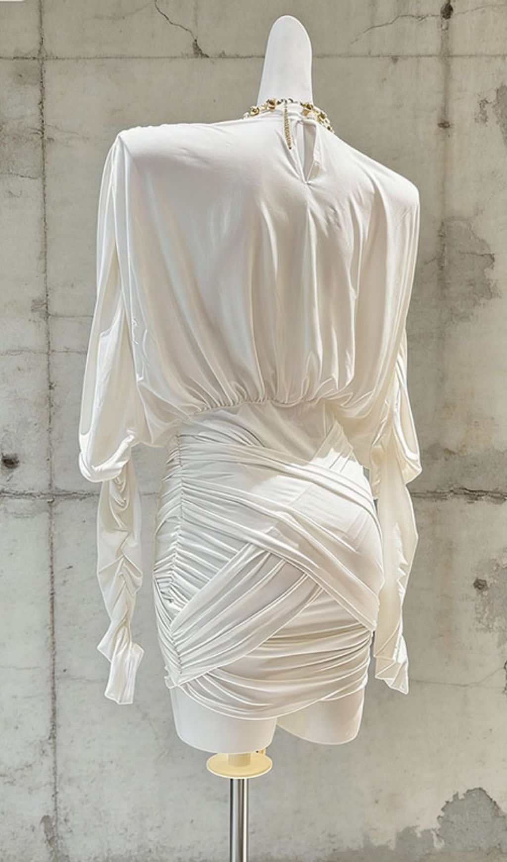 62510f83ff6a634a8d68b4ab06fc662c.jpg Fashionslee Women Kasa White Long Sleeve Mini Dress