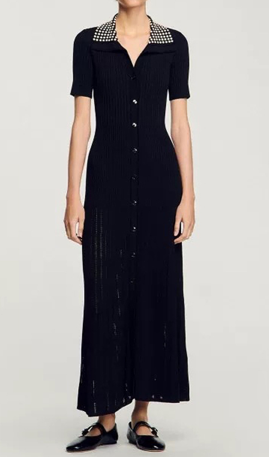 Fashionslee Women Eliana Lapel Knit Maxi Dress