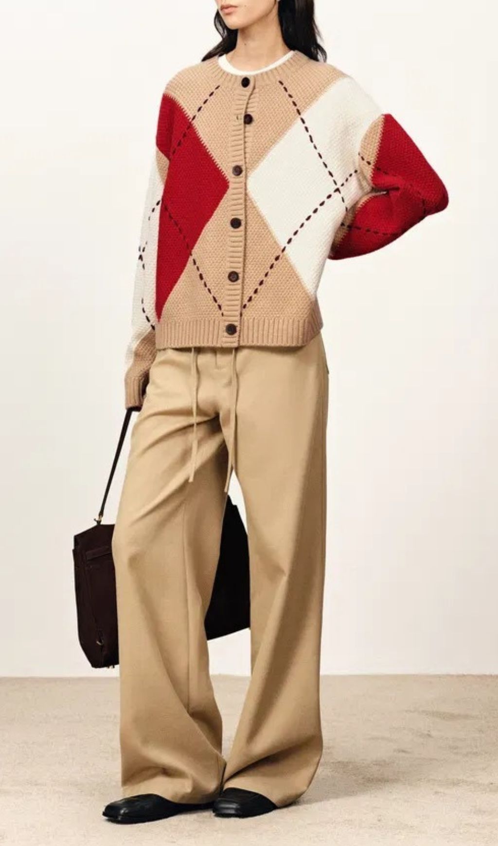 6269bbe564b9faf17feb3de19c22b1ca.jpg Fashionslee Women Juno Color-Blocking Knitted Cardigan