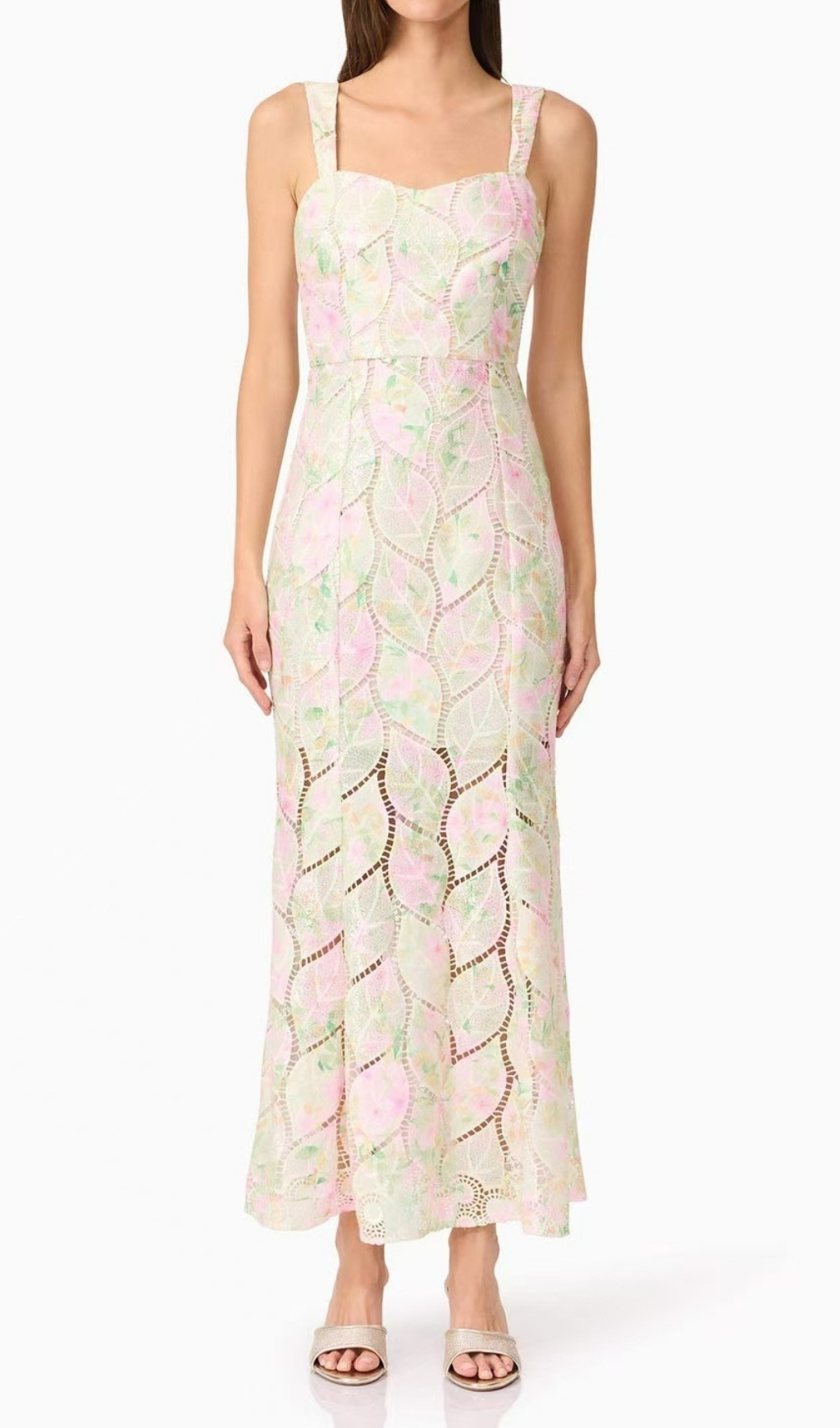 Fashionslee Women Fujiko Strappy Floral Maxi Dress
