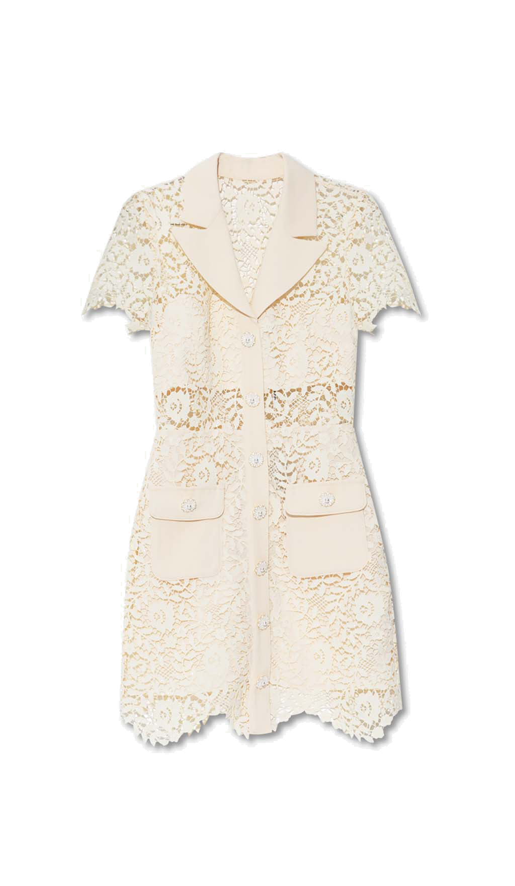 WHITE LACE JACKET DRESS – TRENDING AESTHETIC - OWNCI