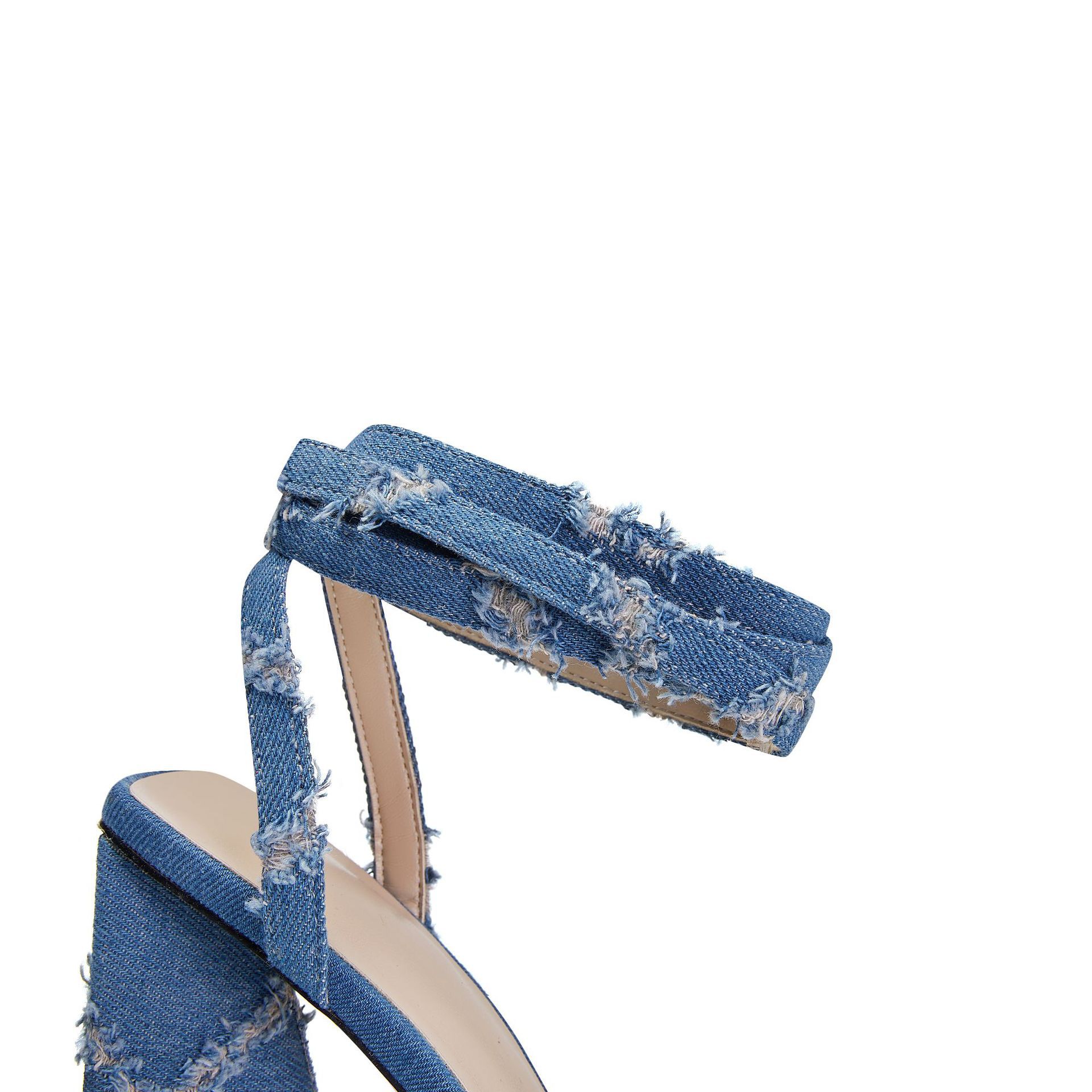 62ec9cdb2e3d34d4b0ab589cf0e341c3.jpg Fashionslee Women Kyree Denim Heels