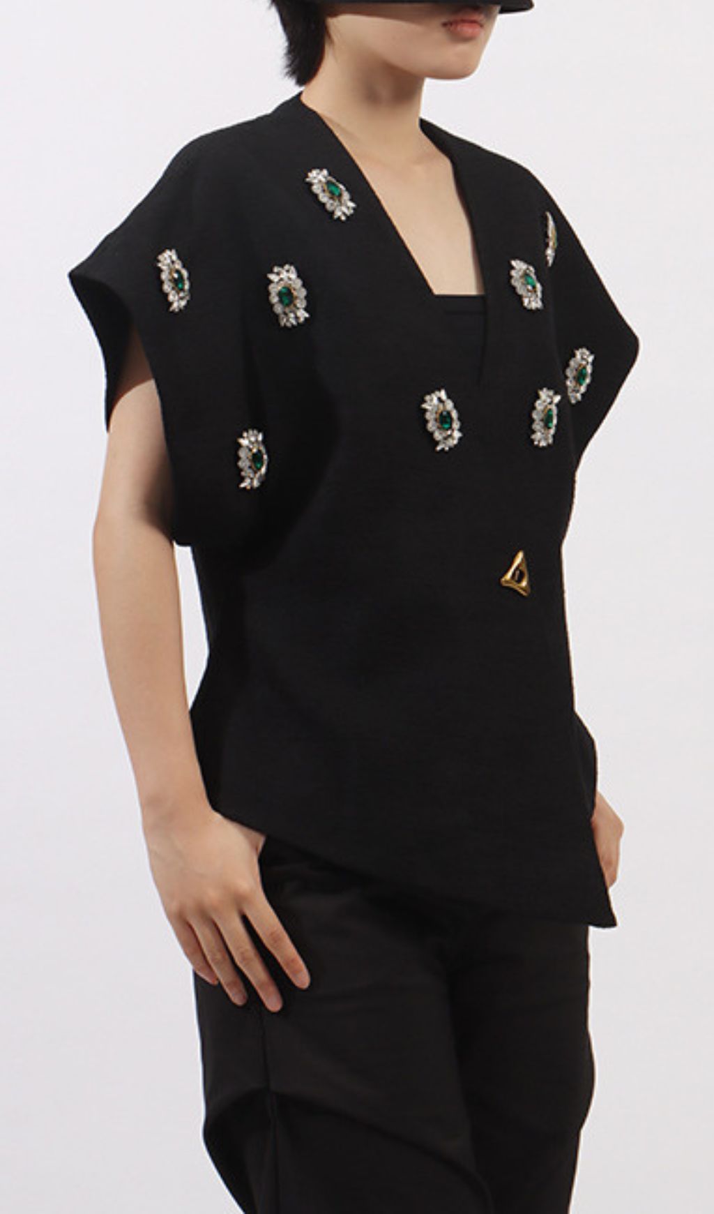 TRENDING BLACK DIAMANTE VEST - OWNCI TRENDING BLACK DIAMANTE VEST - OWNCI