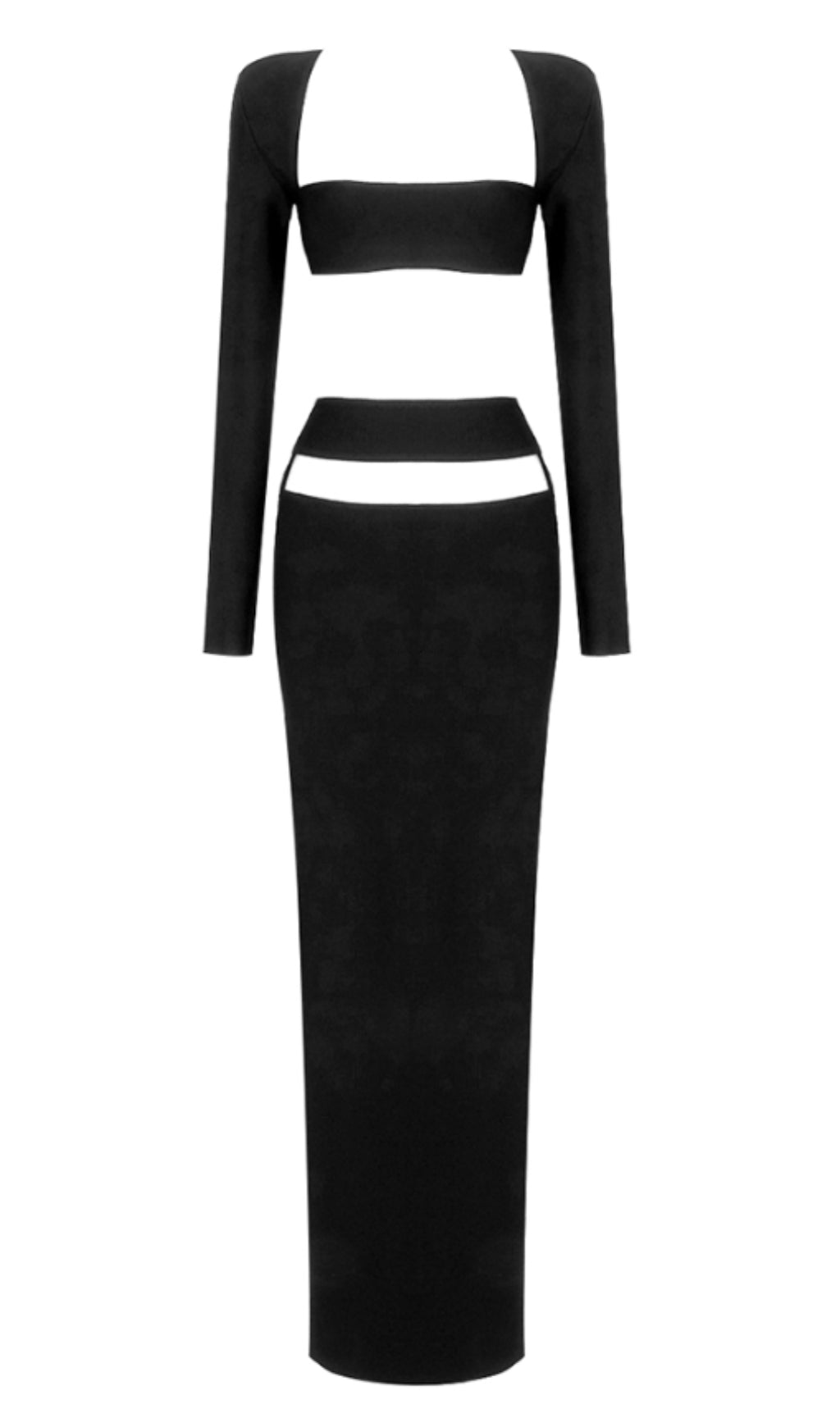 63083f37c872ece393a75acb972ff9e3.jpeg Fashionslee Women Cut Out Waist Maxi Dress In Black