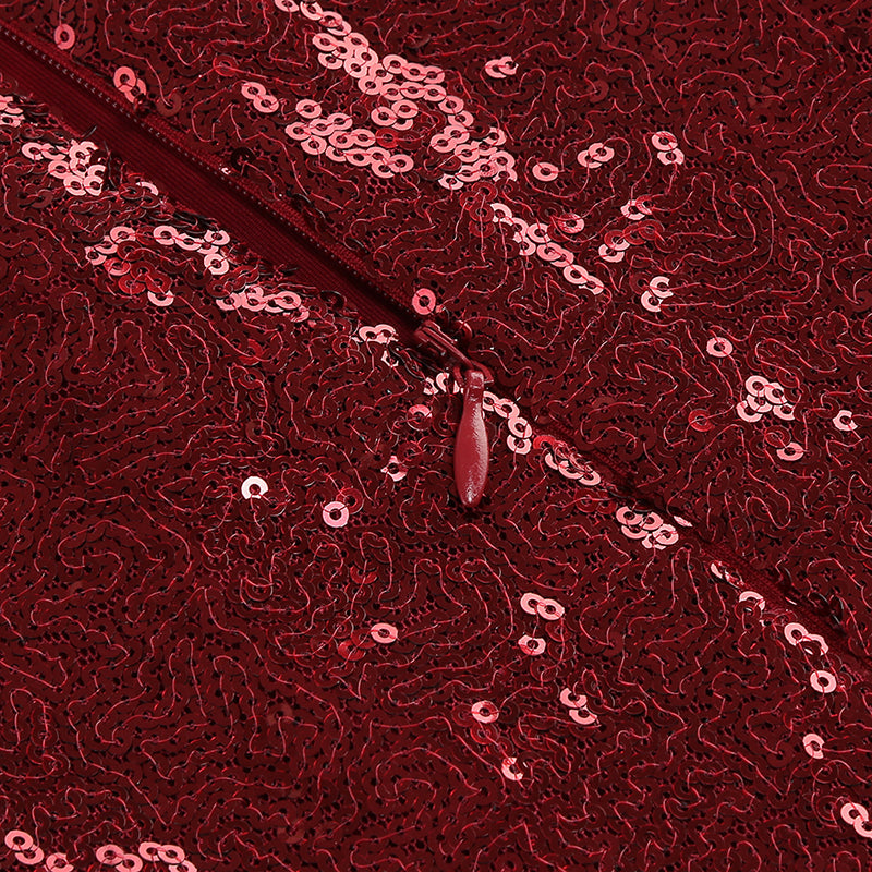 630c91a37880aefa646fe9b898b375c5.jpeg Fashionslee Women Akanksha Red Feather Sequins Mini Dress