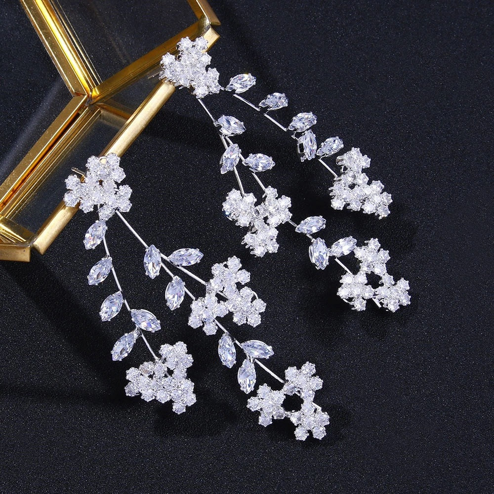 TRENDING FLORAL LEAF BRIDAL EARRINGS - OWNCI TRENDING FLORAL LEAF BRIDAL EARRINGS - OWNCI