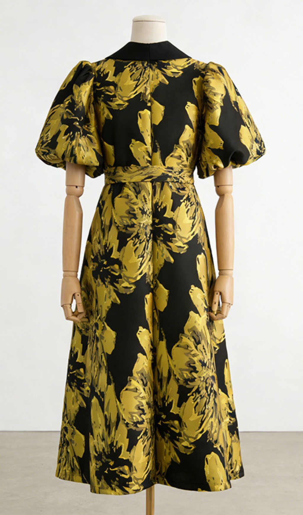 6390b552f607dd162492997cac91fca7.jpg Fashionslee Women Kaila Yellow Flower Midi Dress