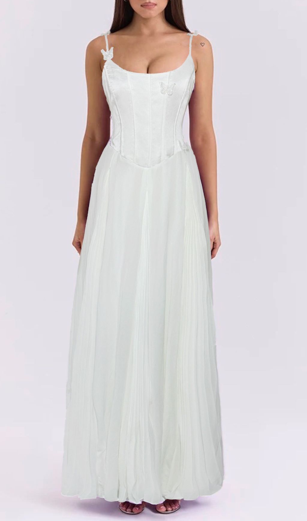 VITAL MESH CORSET MAXI DRESS - OWNCI VITAL MESH CORSET MAXI DRESS - OWNCI