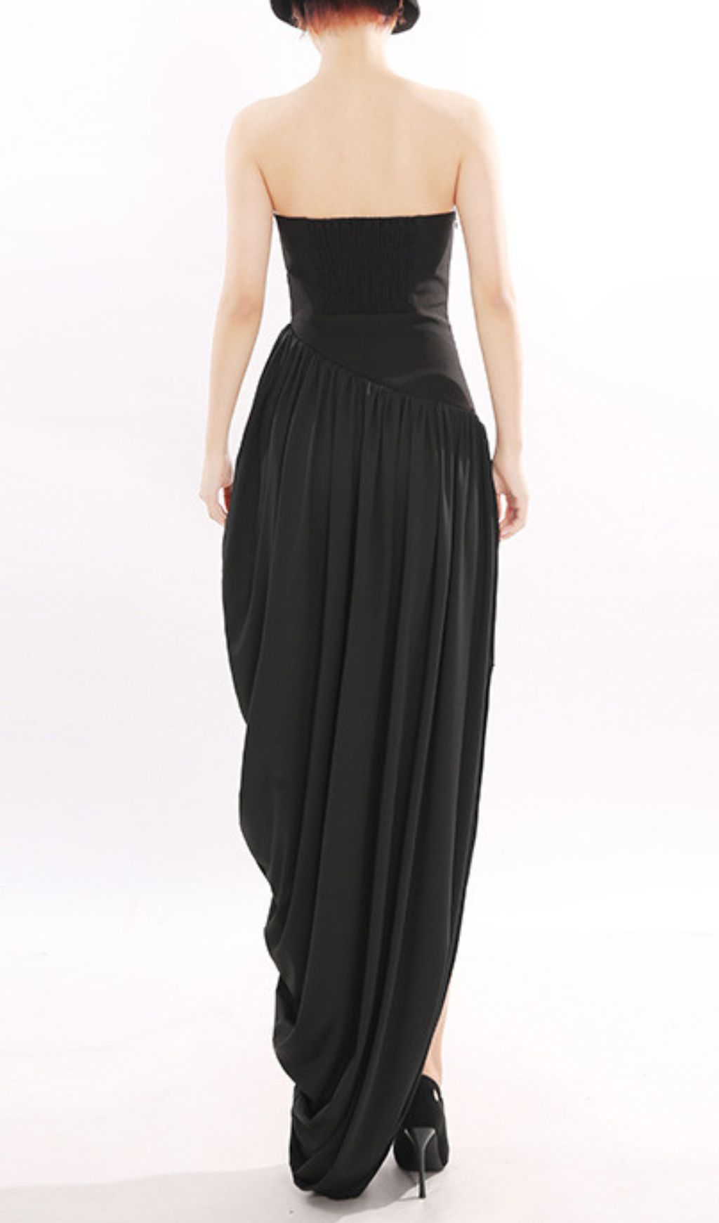 Fashionslee Women Jethra Black Strapless Maxi Dress