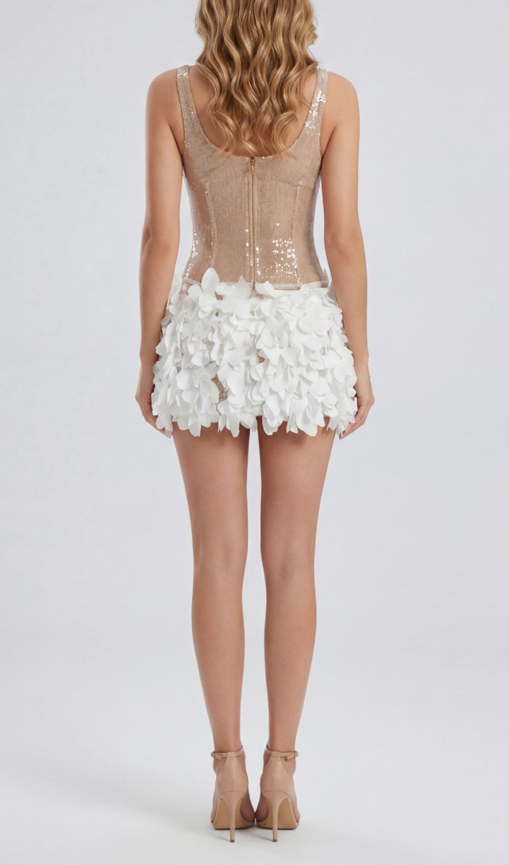 64a05c52a5617e8e1db78e345872d253.jpg Fashionslee Women Kendy Sequin Petal Mini Dress
